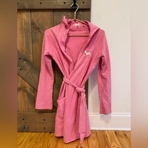 Sweatshirt, material Victoria’s Secret, pink light robe